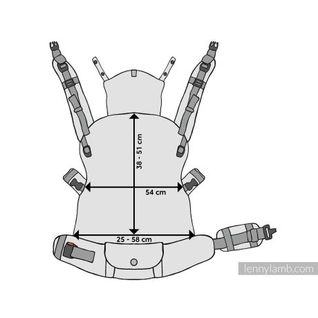 LennyLamb LennyPreschool rostoucí ergonomické nosítko Entwine - půjčovna