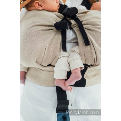 LennyLamb LennyTwin adjustable ergonomic carrier for twins - Peanut Butter