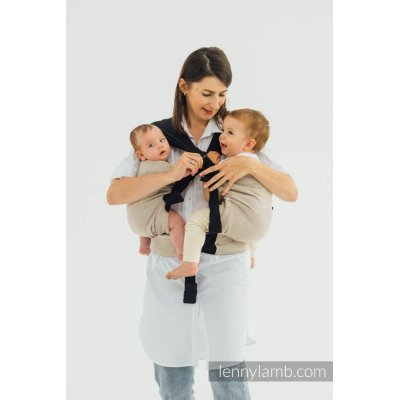 LennyLamb LennyTwin rostoucí ergonomické nosítko na dvojčata - Peanut Butter