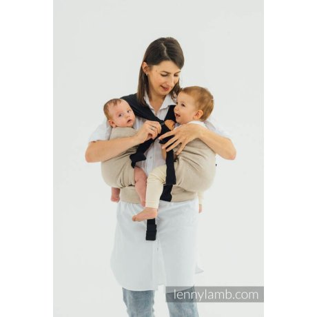 LennyLamb LennyTwin rostoucí ergonomické nosítko na dvojčata - Peanut Butter
