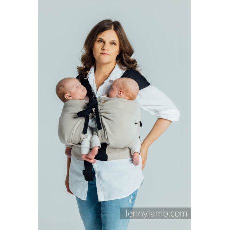 LennyLamb LennyTwin rostoucí ergonomické nosítko na dvojčata - Peanut Butter