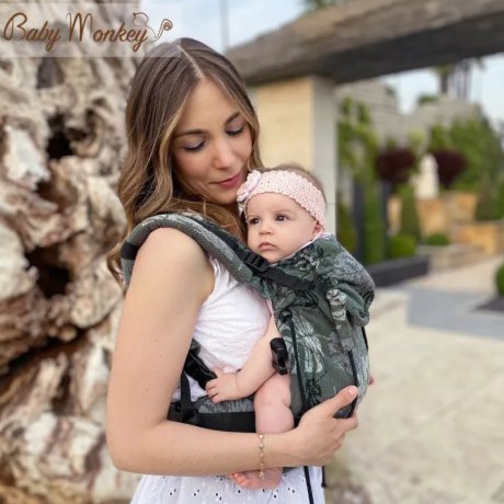 BabyMonkey ergonomic carrier Regolo Rainforest Dark Green
