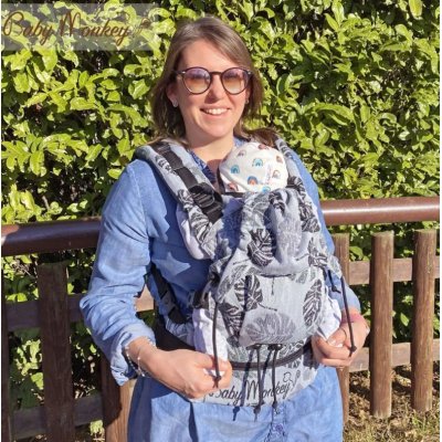 BabyMonkey ergonomic carrier Regolo Rainforest Dark Green Reverse