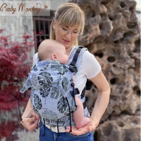 BabyMonkey ergonomic carrier Regolo Rainforest Dark Green Reverse