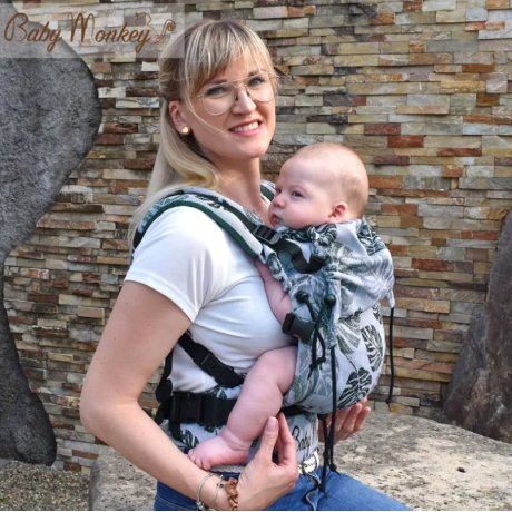 BabyMonkey ergonomic carrier Regolo Rainforest Dark Green Reverse