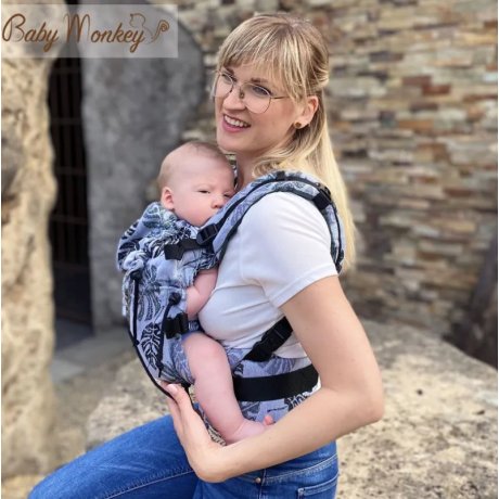 BabyMonkey ergonomic carrier Regolo Rainforest Dark Green Reverse