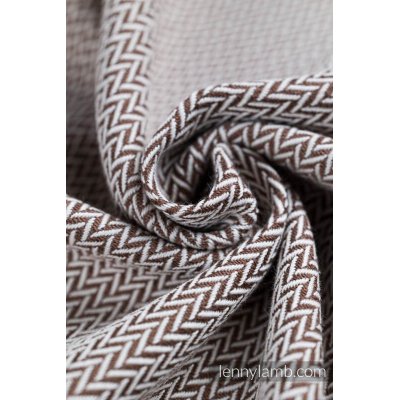 LennyLamb LennyLight compact adjustable ergonomic carrier - Little Herringbone Almond