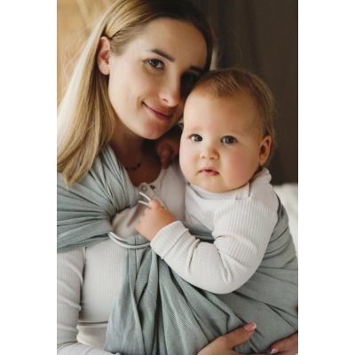 Little Frog Ring Sling Gray Moonstone