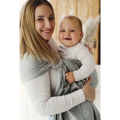 Little Frog Ring Sling Gray Moonstone