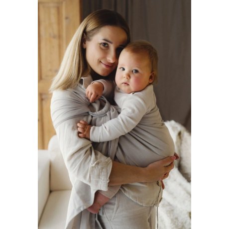 Little Frog Ring Sling Beige Moonstone