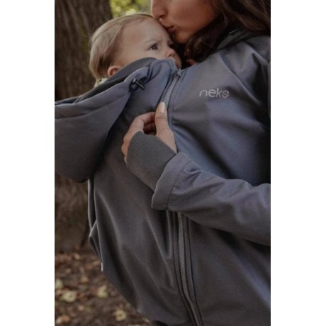 Neko Babywearing / pregnancy jacket 5in1 - grey
