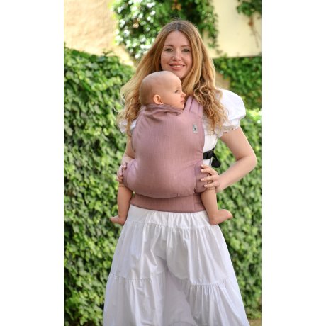 Vatanai ergonomical babycarrier linen - rose