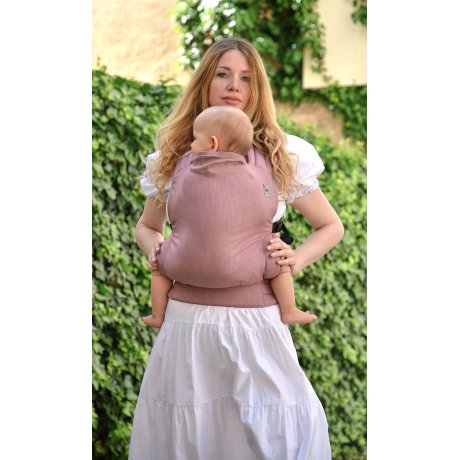 Vatanai ergonomical babycarrier linen - rose