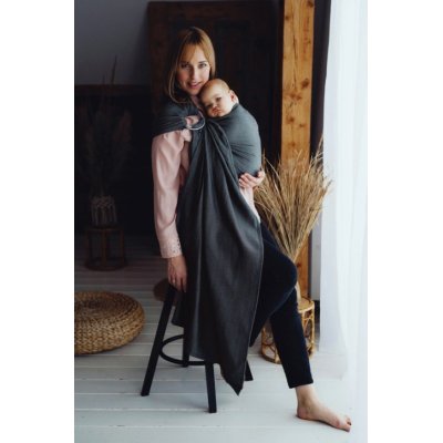 Little Frog Ring Sling Slate Moonstone