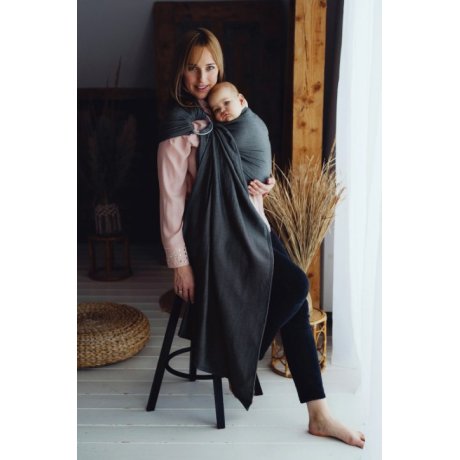 Little Frog Ring Sling Slate Moonstone