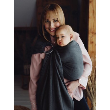 Little Frog Ring Sling Slate Moonstone