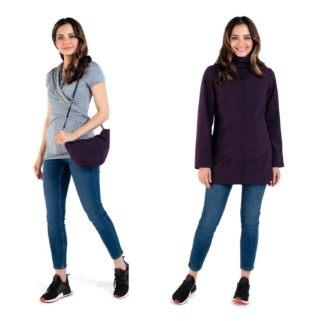 Wombat & Co. The lightweight babywearing jacket Numbat Go - Purple