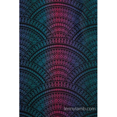 PŮJČOVNA LennyLamb LennyUpGrade PRO rostoucí ergonomické nosítko Peacock's Tail - Black Opal