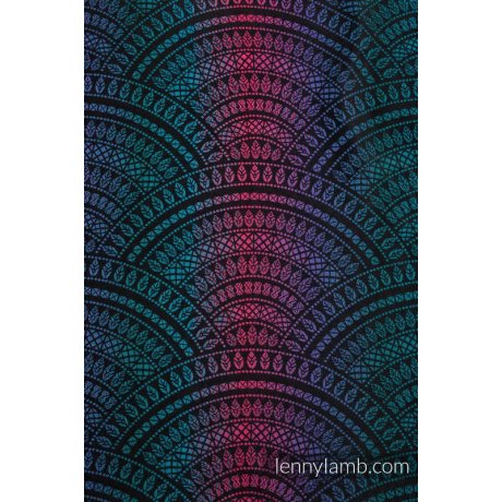 PŮJČOVNA LennyLamb LennyUpGrade PRO rostoucí ergonomické nosítko Peacock's Tail - Black Opal