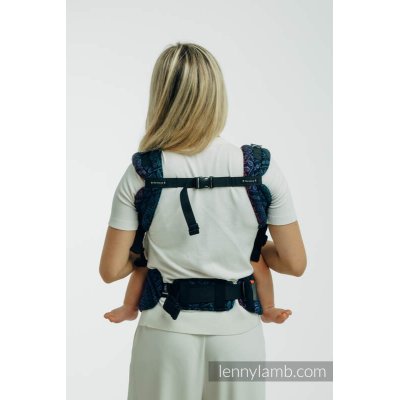 PŮJČOVNA LennyLamb LennyUpGrade PRO rostoucí ergonomické nosítko Peacock's Tail - Black Opal