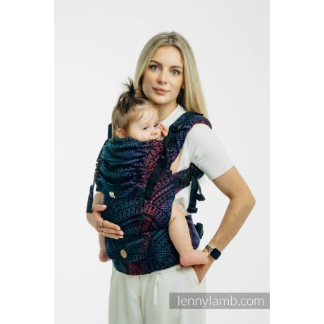 FOR RENT LennyLamb LennyUpGrade PRO adjustable ergonomic carrier Peacock's Tail - Black Opal