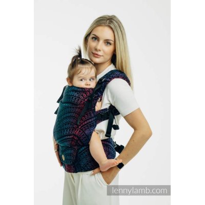 PŮJČOVNA LennyLamb LennyUpGrade PRO rostoucí ergonomické nosítko Peacock's Tail - Black Opal