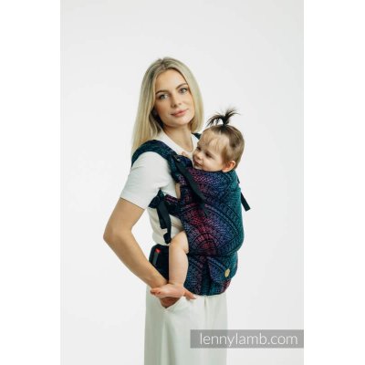 PŮJČOVNA LennyLamb LennyUpGrade PRO rostoucí ergonomické nosítko Peacock's Tail - Black Opal