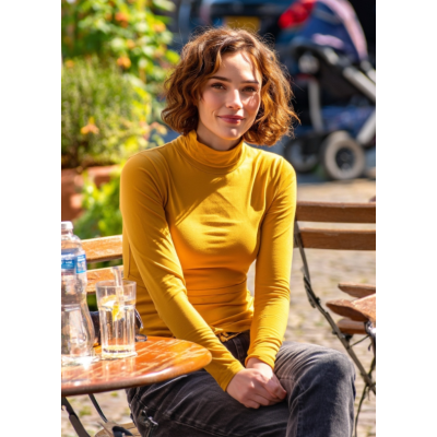 Jozanek Breastfeeding Turtleneck Catherine mustard