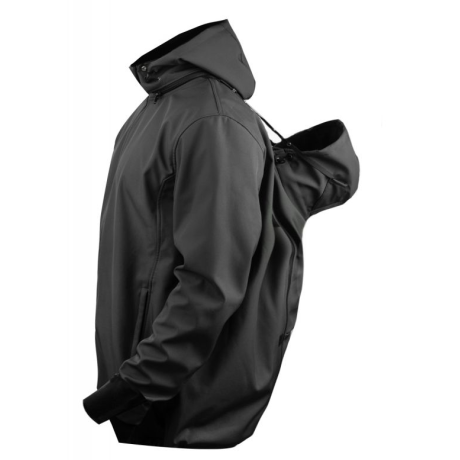 Greyse Pánská Nosící Softshellová bunda 3v1- BLACK