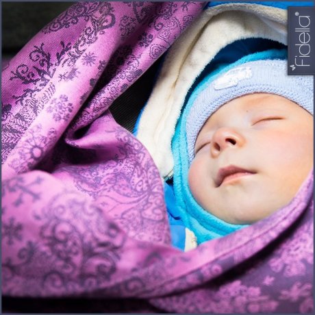 Fidella Fusion ergonomické nosítko s přezkami -Iced butterfly violet