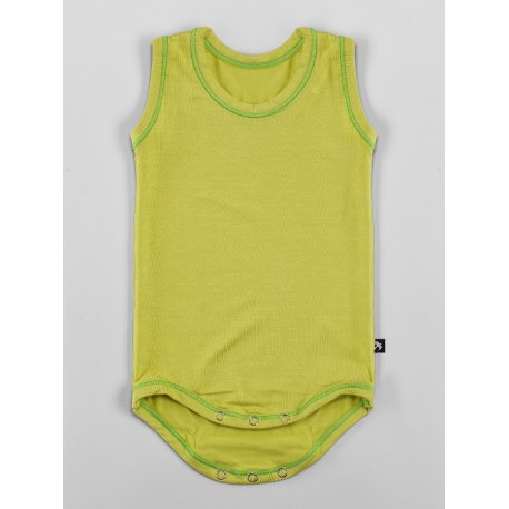 DuoMamas childern bodysuit - no sleeves - lime