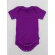 DuoMamas childern bodysuit - short sleeves - dark purple