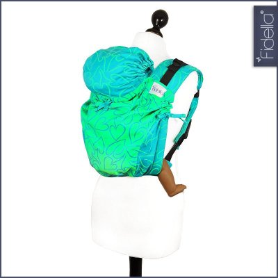 Fidella Onbuhimo back carrier - Amors Love Arrows green