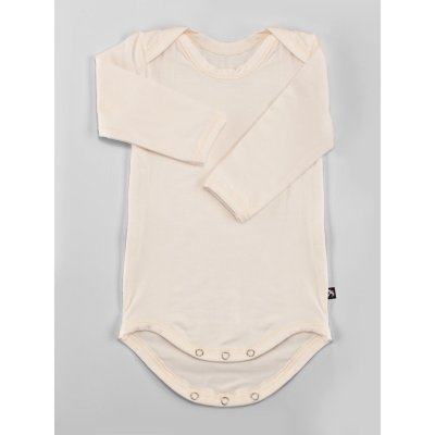 DuoMamas Dětské body s dlouhým rukávem smetanové