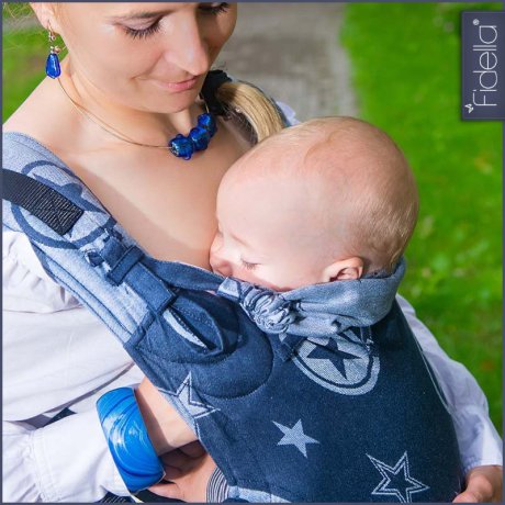 Fidella Fusion ergonomické nosítko s přezkami -Outer space blue