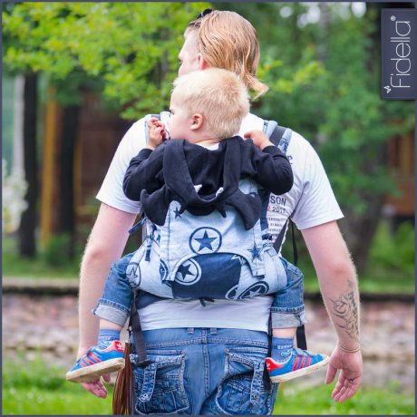 Fidella Fusion babycarrier with buckles -Outer space blue
