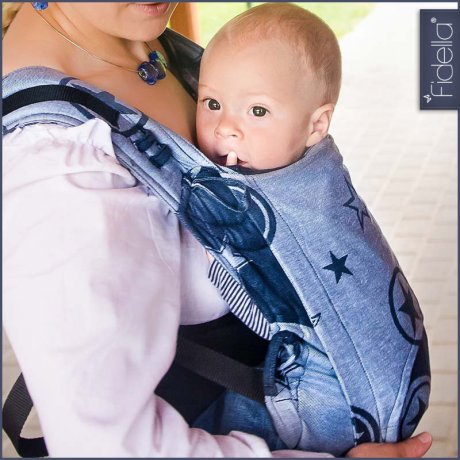 Fidella Fusion babycarrier with buckles -Outer space blue