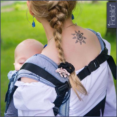 Fidella Fusion babycarrier with buckles -Outer space blue