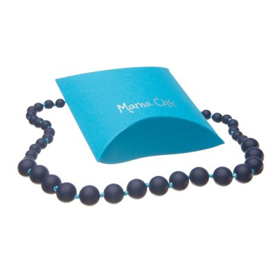 Silikonové korále Mama Chic - Námořnická modrá