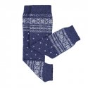 Baby leg warmers Hoppediz cashmere/merino - Norwegian blue