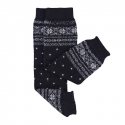 Baby leg warmers Hoppediz cashmere/merino - Norwegian black