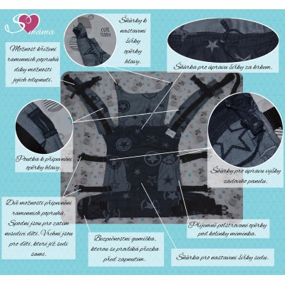 Fidella Fusion babycarrier with buckles -Outer space blue - for rent