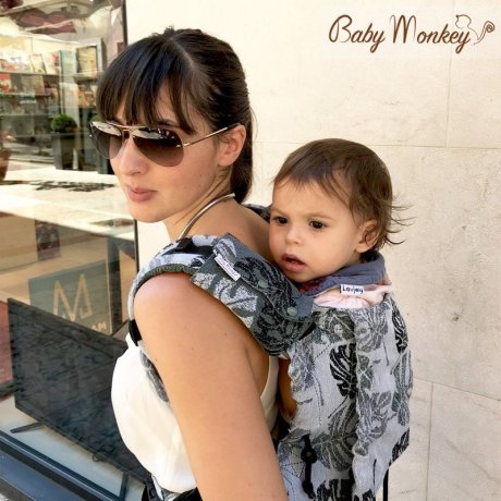 BabyMonkey Drool Pads - Rainforest - Rosemary Reverse