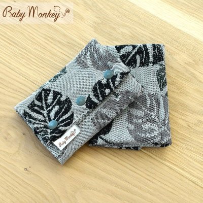 BabyMonkey Drool Pads - Rainforest - Rosemary Reverse