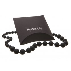 Silicone beads Mama Chic - black