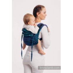 LennyLamb Onbuhimo back carrier - Peacock’s Tail - Provance