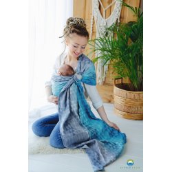 Little Frog Ring Sling Navy Illusion