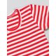 DuoMamas childern T-shirt - short sleeved - red white stripes