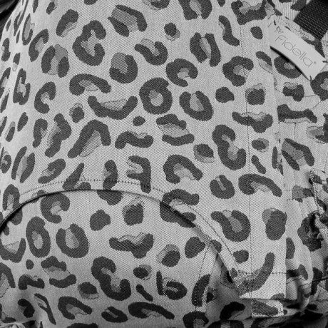 Fidella Fusion babycarrier with buckles - Leopard silver