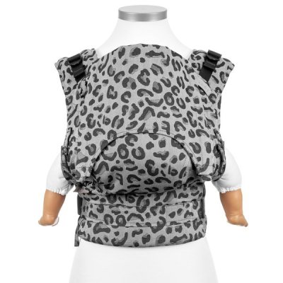 Fidella Fusion babycarrier with buckles - Leopard silver